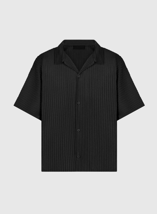 Pleated Shirt - Black