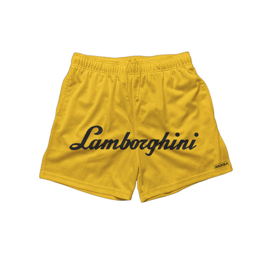 YELLOW LAMBO SHORTS