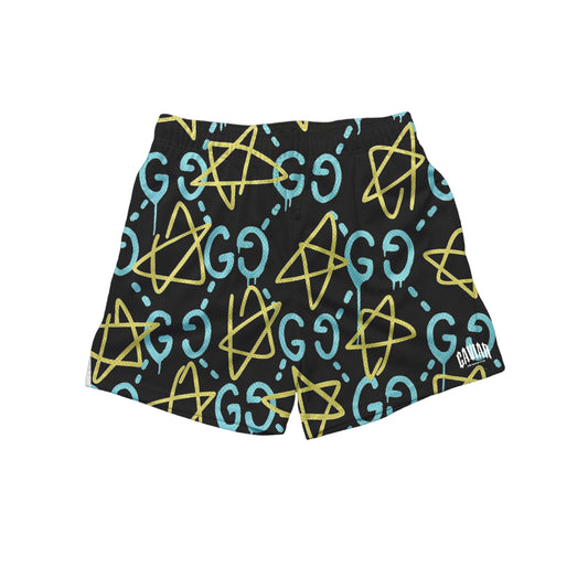 GG YELLOW STARS SHORTS