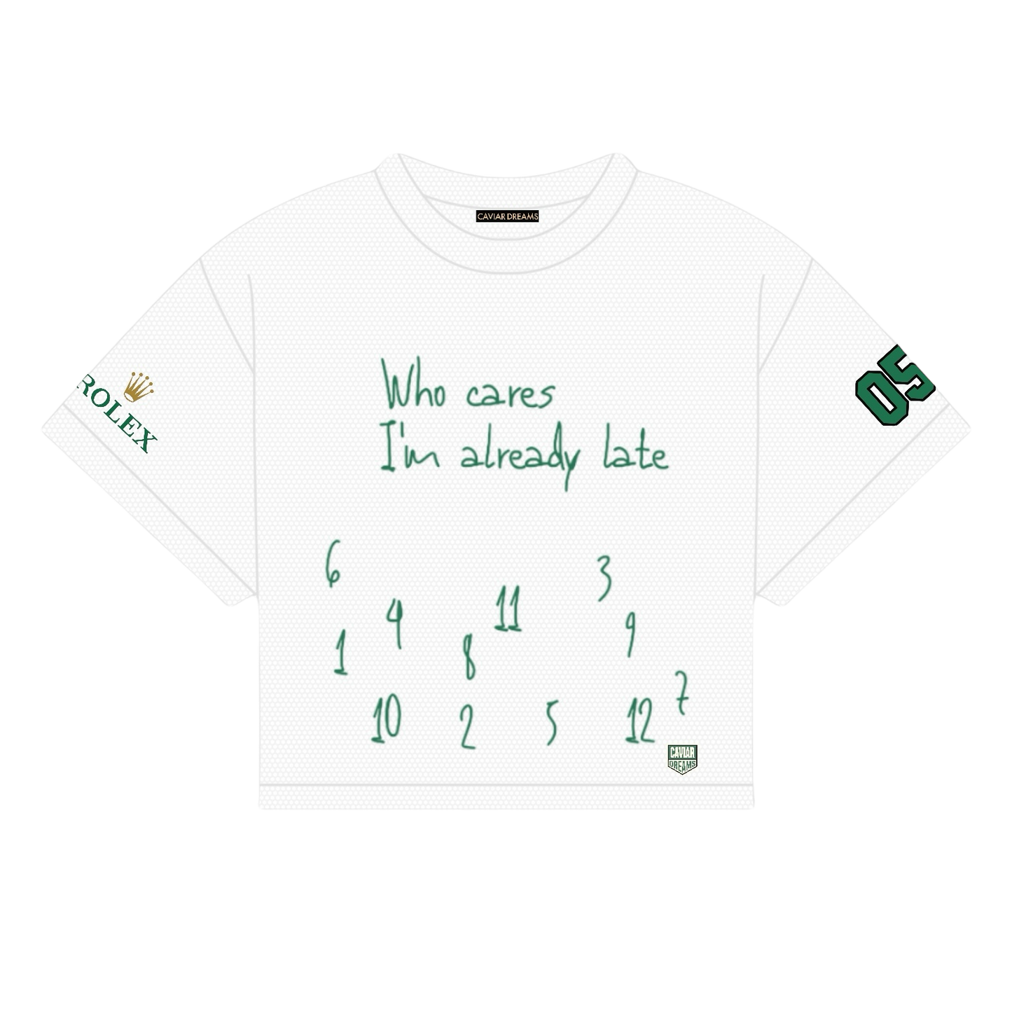 WHO CARES MESH SHIRT | RACING GREEN