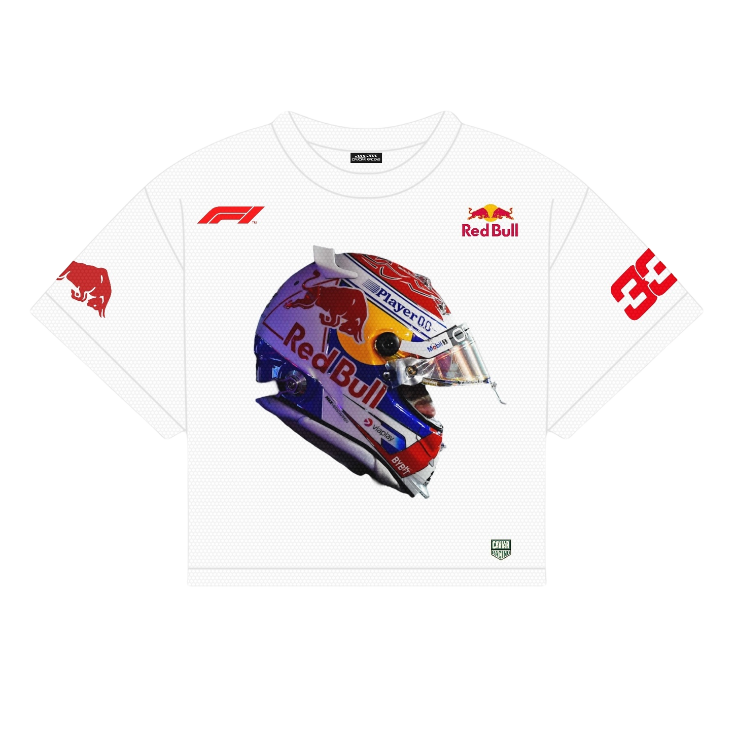 VERSTAPPEN HELMET MESH SHIRT | WHITE